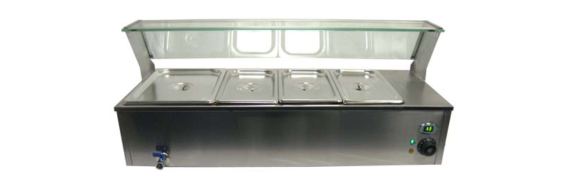 Bain Marie with Sneeze Guard