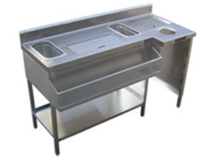 SS Mocktail / Cocktail Station with Insulated Ice Storage
